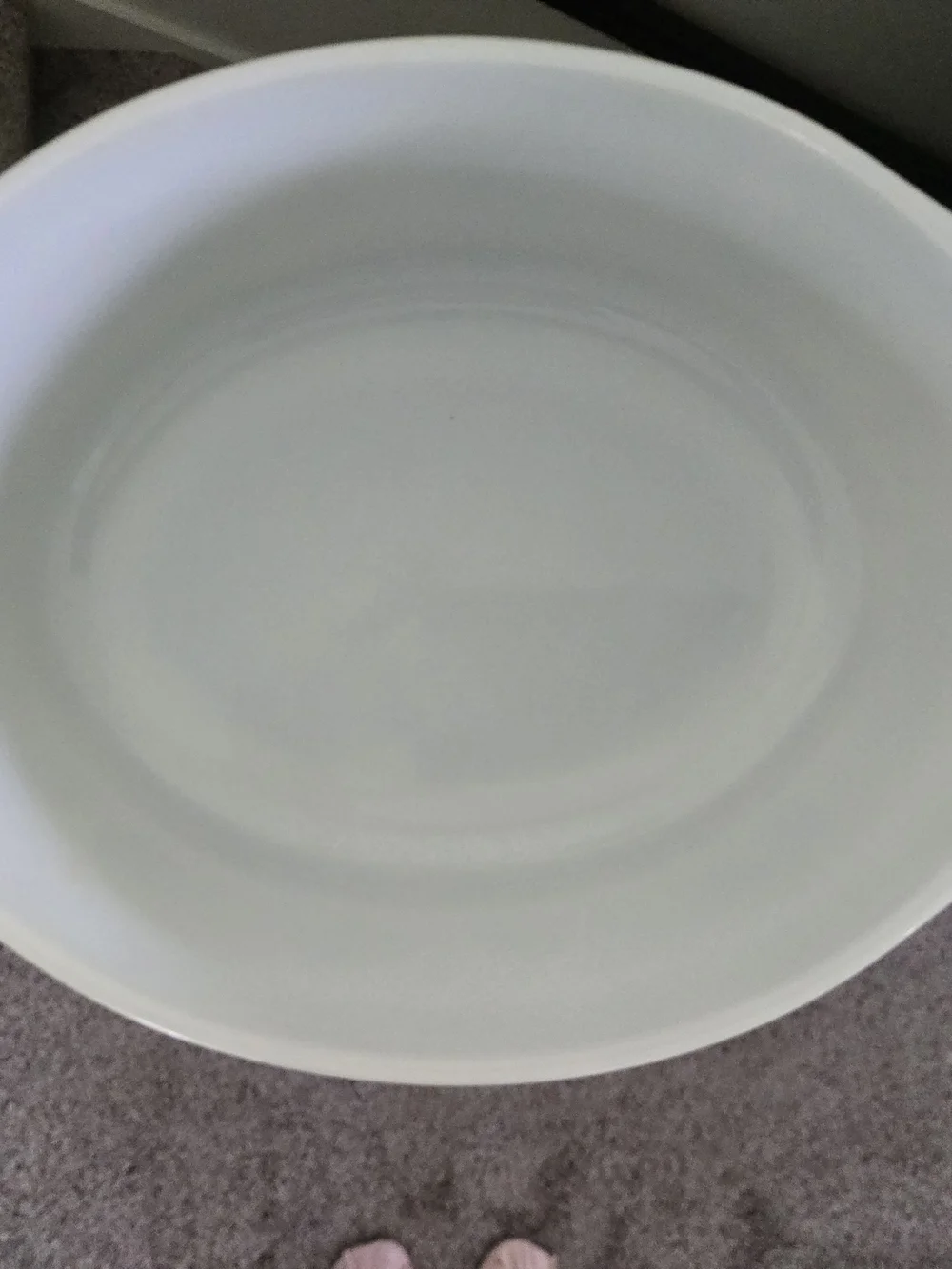 Pyrex Olive Green Butterprint Covered Casserole with White Lid Print Lid